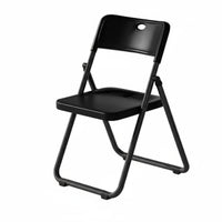 Foldable Fold-up Chair with Backrest Space-Saving Collapsible Chair with Back Support Stackable Folding Stool Compact Storage for Homeowners, Event Planners, Dining Room, Office, Events, Queuing