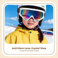 Kids Ski Goggles Windproof Outdoor Boys Girls