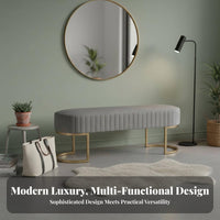 Light Luxury Design Upholstered Shoe Bench Creamy visual appeal Upholstered Storage Stool paded Seat Indoor Furniture Sturdy Frame for Apartment Dwellers, homeowners, Families, Entryway, Hallway, Living Room, Bedroom