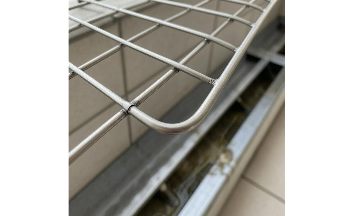 Rounded Corners Square Drain Filter Cover Rigid Frame Stainless Steel Drain Screen Silver Metal Plumbing Accessory Rust-Resistant