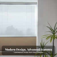 Day and Night Honeycomb Shade Drill Installation Electric Insulated Window Covering Privacy Protection Blackout Cellular Shade for Bedroom, Office