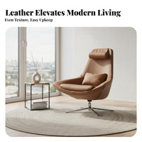 Sail Design Rotating Chair Nordic and Theme Single Sofa Soft Padded Padding Statement Piece for Adults, Balcony