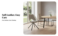 Nordic design Upholstered rotating Chair Modern Minimalist Design Upholstered rotating Seat Light Luxury Indoor Seating Ergonomic Backrest for Homeowners, Interior Designers, Office Workers, Dining Room, Restaurant, Kitchen, Bedroom