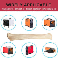Fiberglass Exhaust Sleeve Braided Texture Exhaust Insulation Sleeve Easy Installation Auto Part for Mechanics, Vehicle Owners