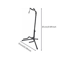 Height-Adjustable Guitar Stand Tripod Guitar Stand with Padding Portable Safeguarding for Guitarists, Musicians, Stage