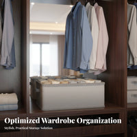 Compartment Storage Box Stackable Compartmentalized Pants container With Handle