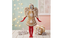 Gingerbread Angel Costume Festive Gingerbread Costume with Appendages Enjoyable Attire for Entertainers, Holiday Photos