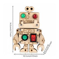 LED Lights Wooden Busy Board Hands-On Learning Educational Busy Cube Polished Wood Fine Movement Skills Toy Burr-Burr-Less for Boys