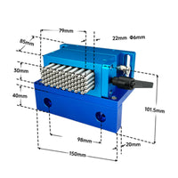 Flexible Clamping Fixture with Steel Pins Bench-Mounted Pin Clamp Compact Workholding Fixture Spring-Loaded for Machinists, Engravers, Laser Marking