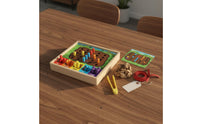 Hand-Eye Coordination Wooden Caterpillar Sorting Game Child-Centered Inspired Color Matching Board Toy Bug Catching Brain Teaser Game for Toddlers, Preschoolers, Home, Preschool