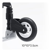 Easy to Install Cart Wheel with Bracket Heavy-Duty Folding Cart Wheel Foldable Hardware Lightweight
