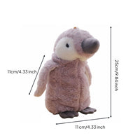 Large Capacity Soft Penguin Writing Utensil Case Multi-Functional Penguin Stuffed Creature Pouch Great Gift Idea Stationery Organizer for School