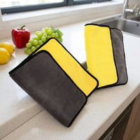 600 GSM Car Drying Towel and Coral Fleece Microfibre Cleaning Cloth, Microfibre Cleaning Cloth for Cleaning Cloths, Pet Grooming and Home Use