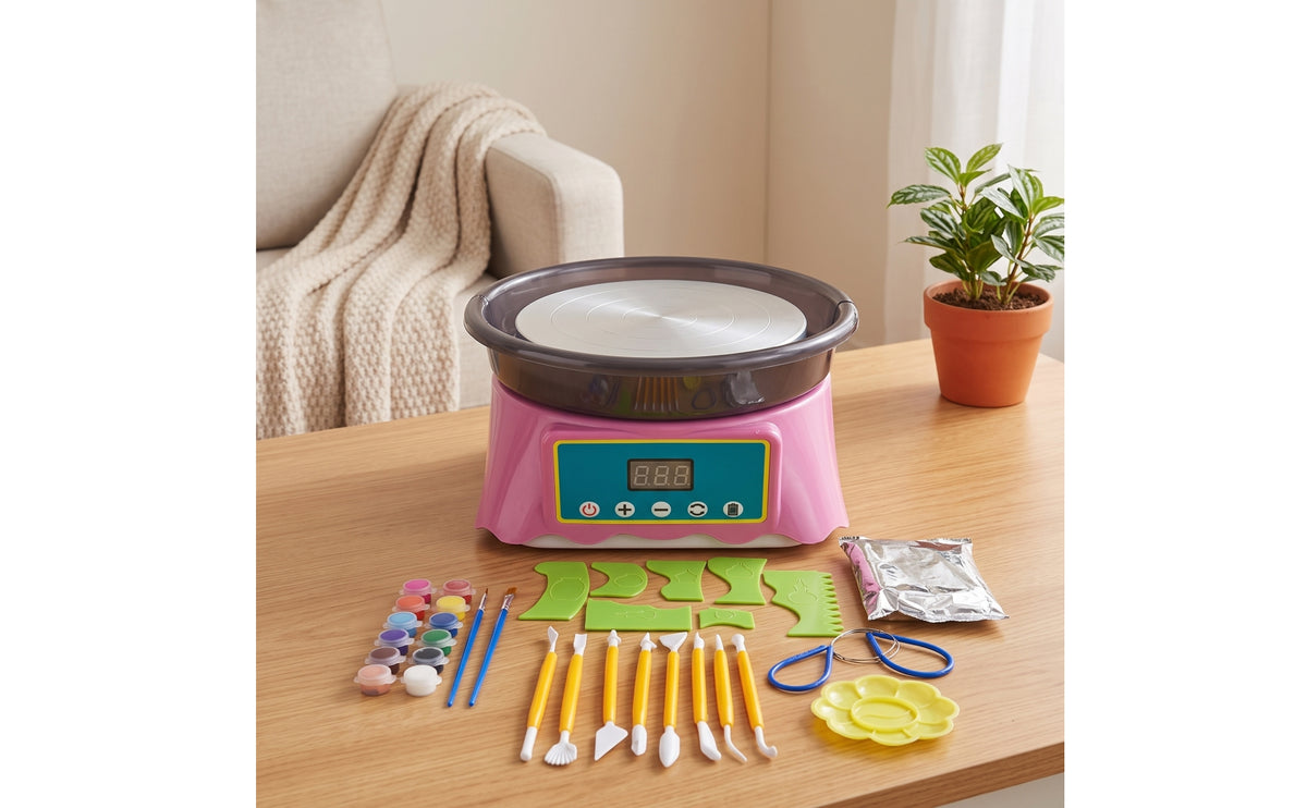 Tabletop Electric Pottery Wheel Portable Mini Pottery Wheel Lightweight Precision for Children