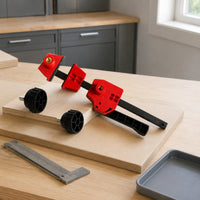 2 Pieces 20 Mm Hole Woodworking Tabletop Clamp Lever Handle Tabletop Woodworking Clamp Hand-Tightening Knobs Clamping Tool Engineering Plastic for Woodworkers, Workbenches