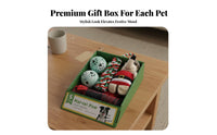 5 Pieces Dog Toy Gift Box Boredom Relief Dog Toy Gift Set Squeaky Toys Soft Rope Ball Blanket Set for Dogs, Young Dogs, Birthday, Fun Time, Cuddling