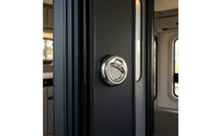 Stainless Steel Embedded Pull Handle Lock Mirror-Polished Flush Pull Lock Low-Profile Hardware Compact for Recreational Vehicle Panels