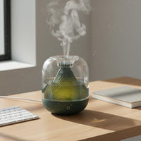 Wireless Rechargeable Mist Humidifier 700ml Water Capacity Portable Desktop Humidifier Ambient Lighting for Home, Bedroom, Office