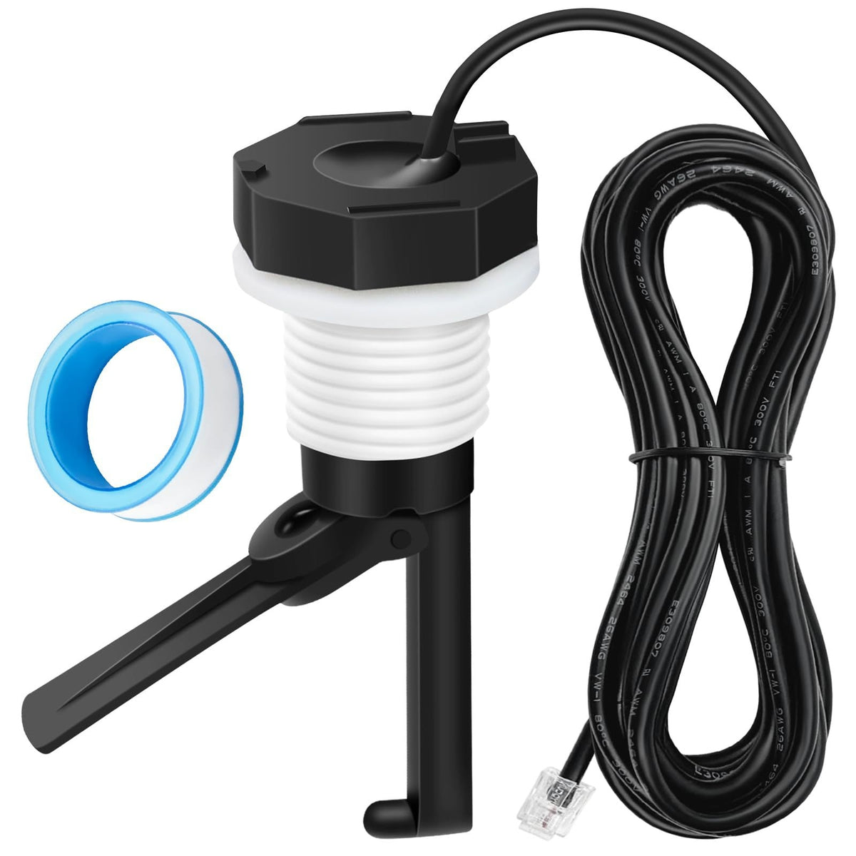 Probe Type Chlorine System Flow Switch Cable Connector Pool Flow Switch Sealing Gasket Threaded Body