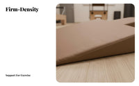 PU Leather Cover Pilates Incline High-Quality Padding Pregnancy Support Pillow Supportive Design Incline Shaped Auxiliary Mat Soft and Skin-Friendly for Women, Beginners, Seniors