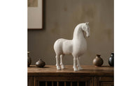 Horse Figurine Distressed Horse Sculpture Handcrafted Ornament for Art Collectors, Living Room, Entryway, Bookshelf