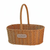 Wicker Basket with Handle Multi-Purpose Rattan Type Basket Washable Home Decor for Wedding