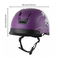 Shock Protection Horseback Riding Helmet Breathable Equestrian Helmet Lightweight Horseback Riding Hat Ventilated Design