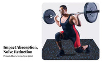 connecting Rubber Gym Tile impact Absorbent connecting Tile Noise Reducing Non-Skid for Fitness devotees, Basement