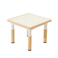 Multifunctional Square Plastic Play Table Rounded Corners Kids Multi-Activity Table Set Easy to Clean Children's Drawing Desk Anti-Slip Feet for Toddlers, Preschoolers, Kindergarten, Playroom