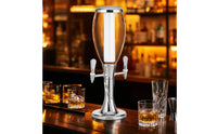 Countertop Two-spoutTap Beverage Dispenser Transparent Beverage Dispenser with Ice Column Stable Drink Dispenser with Tap Sturdy for Bartenders