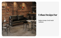 Utilitarian Design Restaurant Booth Bench sturdy Construction Shipping Container Sofa sturdyDuty Upholstery Commercial Furniture Easy to Clean for Bar Owners, Interior Designers, Cafe, Bistro, Coffee Shop, eatery