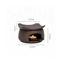 Warmer with Removable Tray Compact Ceramic Tea Warmer Space-Saving