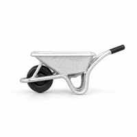 1/64 Scale Miniature Wheelbarrow Resin Wheelbarrow Model Detailed Diorama Decoration Tiny for Collectors