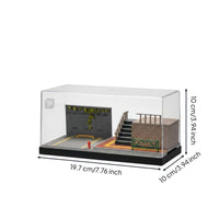 1:64 Parking Lot Diorama Box Realistic Details Model Car Garage Detailed Detail Diecast Car Display Case Case for Collectors, Enthusiasts, Desk