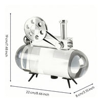 Crystal Ornament with Legs Modern Crystal Figurine Minimalist Decor for TV Cabinet, Office Shelves