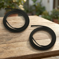 2 Pieces Roof Drip Weatherstrip with End Tabs Noise Reducing Roof Drip Molding Weatherstrip Compatible for Automotive DIY