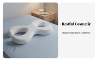Reduces Facial Pressure Side Sleeper Beauty Pillow Slow Rebound Memory Foam C-Shaped Pillow Breathable Material for Sleeping, Bedroom