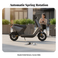 2 Pieces Retractable Passenger Foot Pegs Easy to Install Electric Scooter Passenger Pedal Footrest Anti-Slip Surface