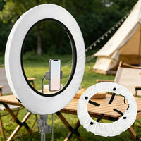 4 Pieces Easy Installation Circular Light Modifier Cloth Portable Circular Light Soft Cover Lighting Accessory for Photographers, Content Creators, Makeup Artists, Studio, Live Broadcasting, Portrait Photography, Vlogging