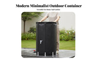 Foldable Rain Barrel Large Capacity Portable Rainwater Collector Zippered Lid Portable Rainwater Collection System for Garden, Balcony, Car Washing
