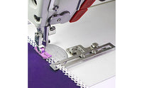 Sewing Machine Binder Attachment Easy to Install Bias Binding Foot Lace Tape Attachment All Metal Tape Folder Foot Adjustable