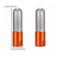 2 Pieces Diamond Grinding Head Precision Diamond Grinding Bit with M10 Thread Abrasive Tool High Wear Resistance Long-Lasting