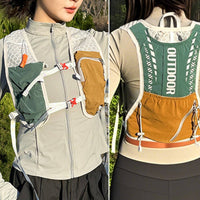 Lightweight Trail Running Backpack Multi-Compartment Layout Trail Running Vest Multiple Pockets Long-Distance Water-Carrying Vest for Runners