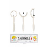 3 Pieces Food-Grade Material Oral Muscle Flexibility Training Tool Polished without Burrs Oral Muscle Tip Exerciser Set Lightweight And