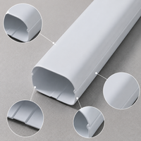 PVC Air Conditioner Pipe Decorative Cover for Indoor Outdoor AC Copper Tube Concealment and Beautification
