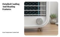 Desktop Water Cooling Fan Cools & Humidifies USB Powered Desk Fan Adjustable Speed Mini Air Chiller for Office Workers, Students, Bedroom, Dorm Room