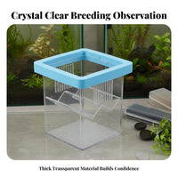 Guppy Breeder Box Two-Way Placement Buoyant Breeder Box Buoyant Aquatic Pet Hatchery High Clearness V-Shaped Divider