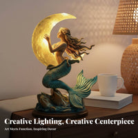 Artistic Sculpture Sculptural Night Light Unique Work of Art Vintage Creature Lamp Spooky Ambiance for Home Decorators, Desktop, Study