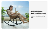 Woven swinger snug Lounger Woven Seat Rocking Chair Ergonomic D and Esign for spineyard