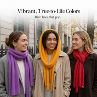 Korean Design Slim Knit Scarf for Women - Y2K Fashion Narrow Neck Warmer
